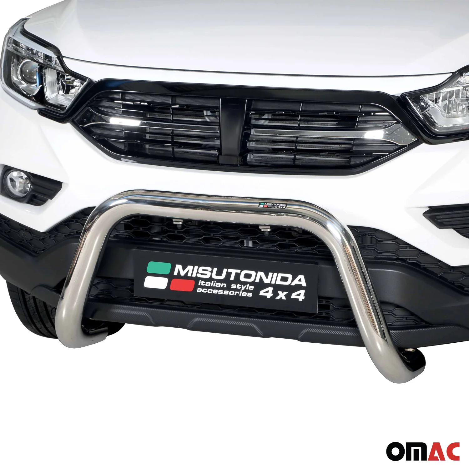 Pare-buffle Avant pour SsangYong Musso 2023-2026 76 mm en Acier Gris - Image 2