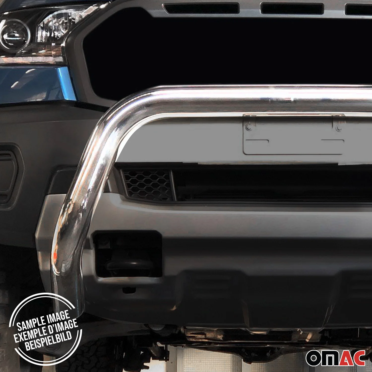 Pare-buffle Avant pour SsangYong Musso 2023-2026 76 mm en Acier Gris - Image 5