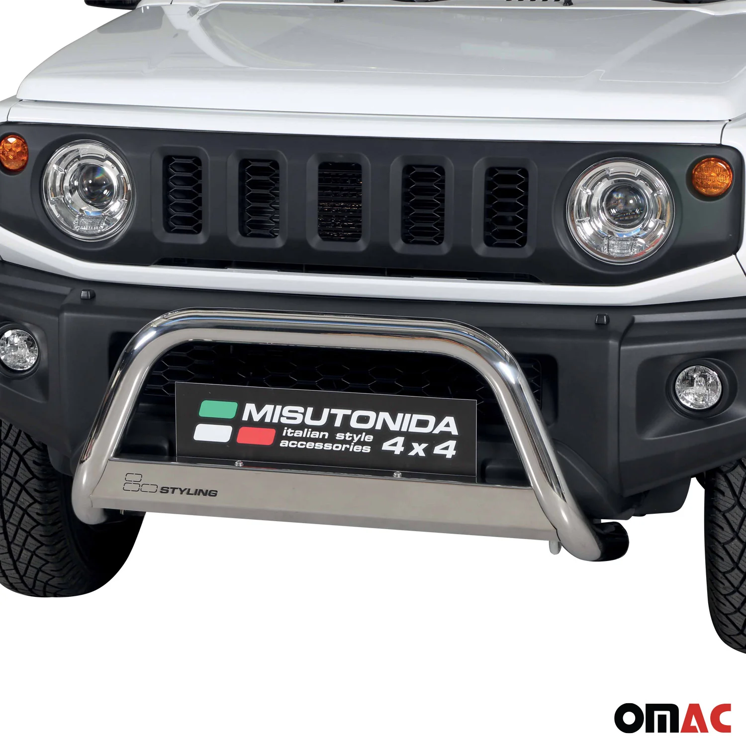 Pare-buffle Avant pour Suzuki Jimny 2018-2026 63 mm en Acier Gris - Image 2