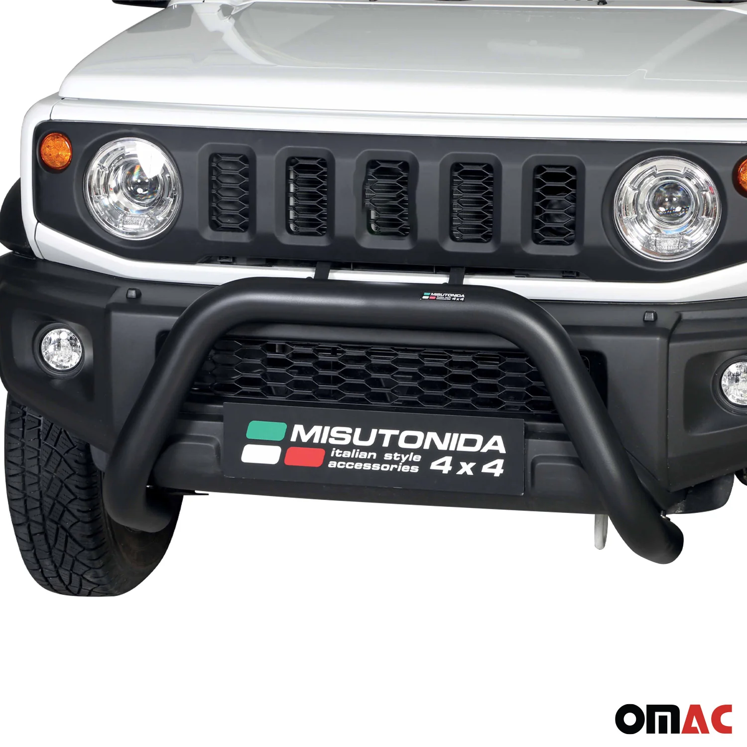 Pare-buffle Avant pour Suzuki Jimny 2018-2026 76 mm en Acier Noir - Image 2
