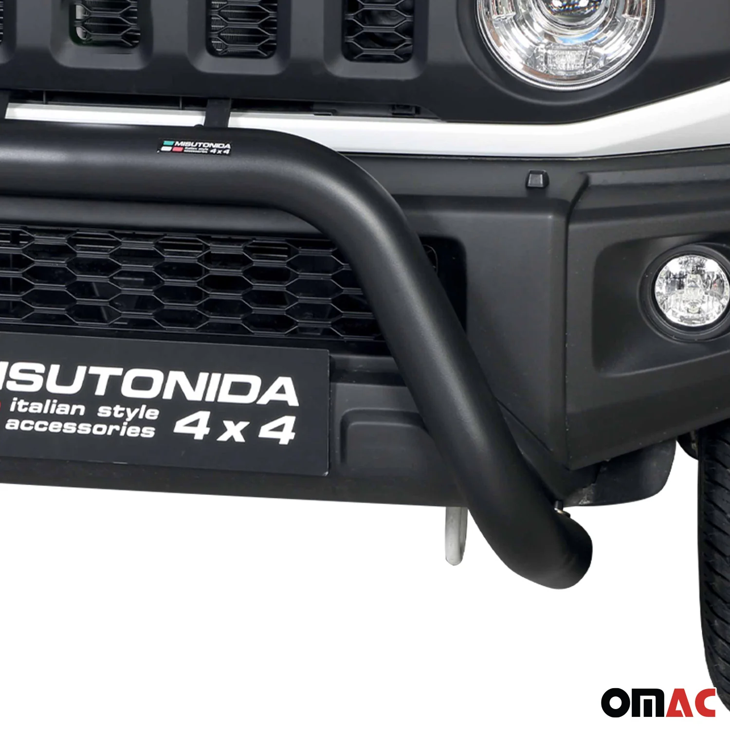 Pare-buffle Avant pour Suzuki Jimny 2018-2026 76 mm en Acier Noir - Image 3