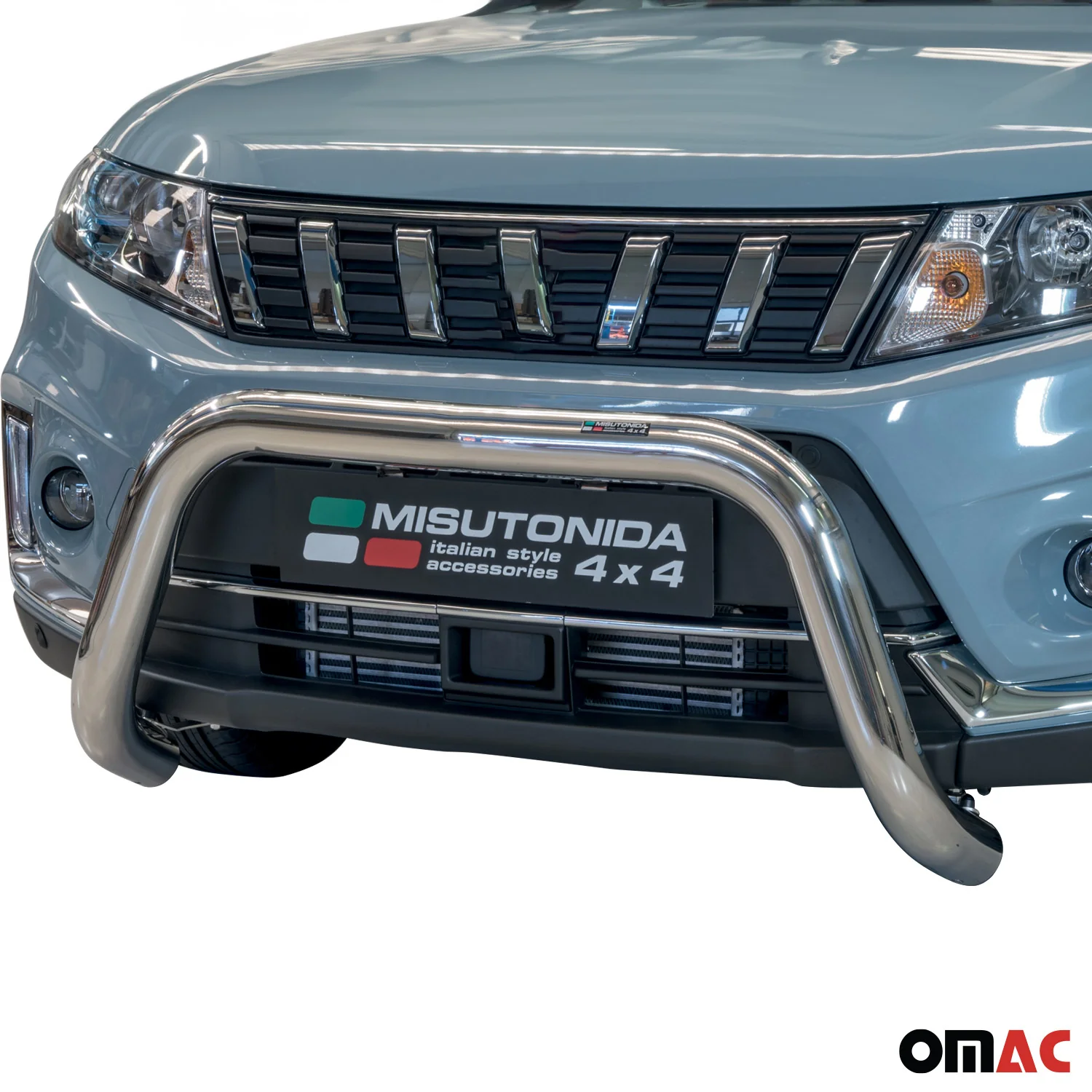 Pare-buffle Avant pour Suzuki Vitara 2019-2026 76 mm en Acier Gris - Image 2
