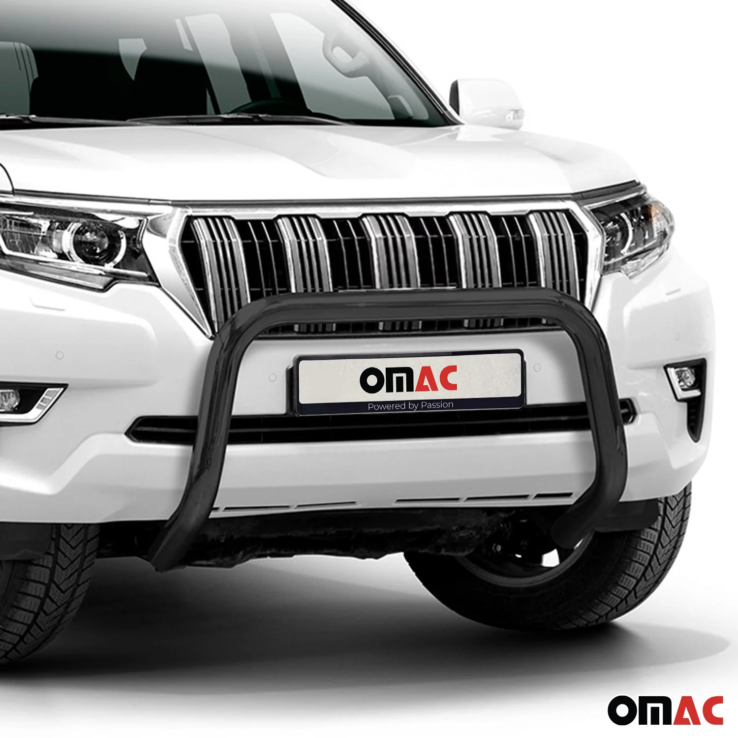 Pare-Buffle Avant Pour Toyota Land Cruiser 150 2019-2023 Acier Noir - Image 2