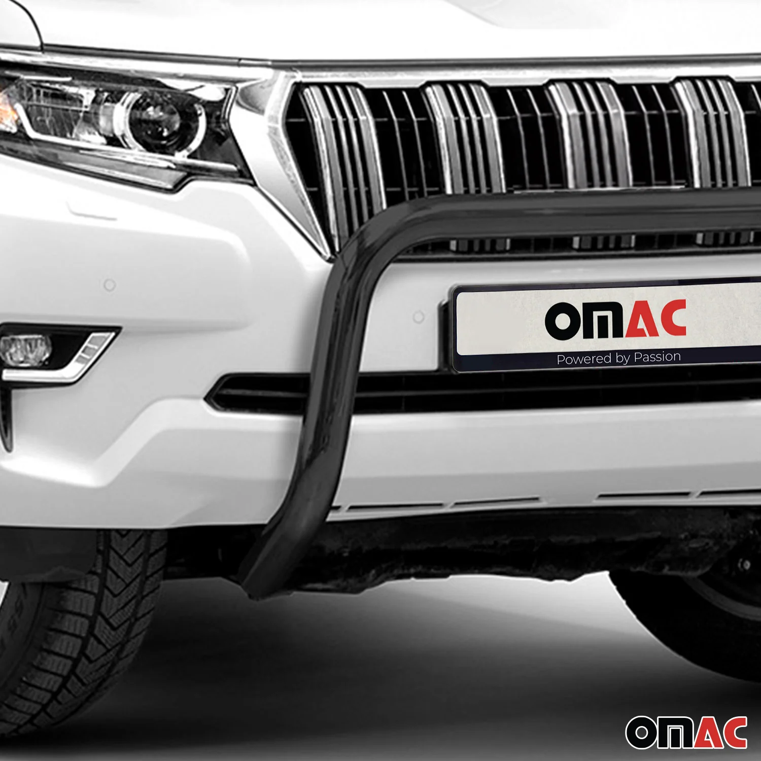 Pare-Buffle Avant Pour Toyota Land Cruiser 150 2019-2023 Acier Noir - Image 3
