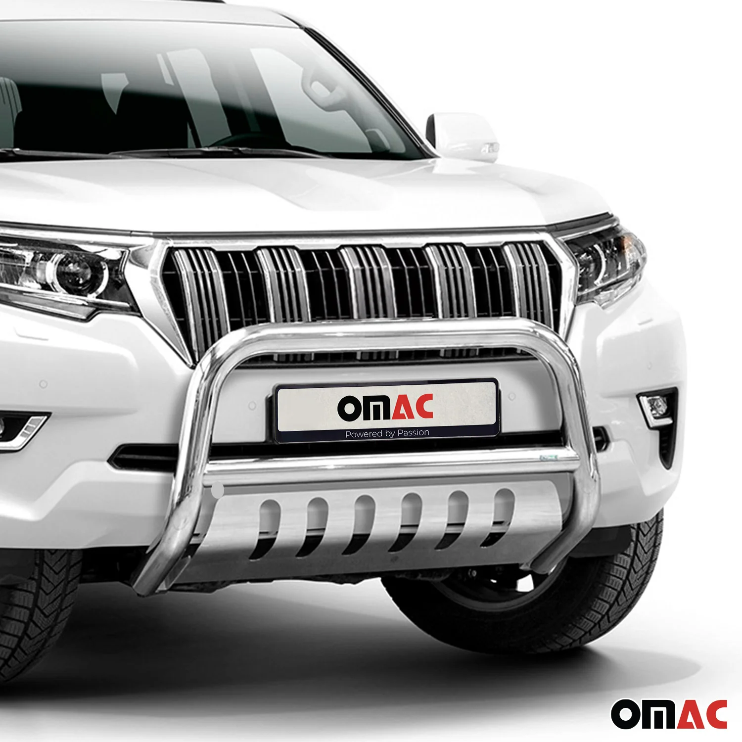 Pare-Buffle Avant Pour Toyota Land Cruiser 150 2019-2023 Acier Inox Argent - Image 2
