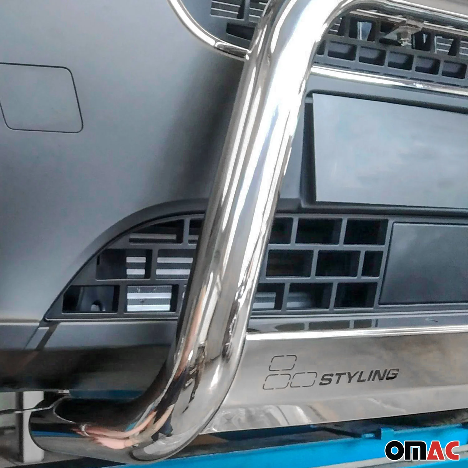 Pare-buffle Avant pour Toyota Land Cruiser J150 2019-2023 63 mm Acier Gris - Image 5