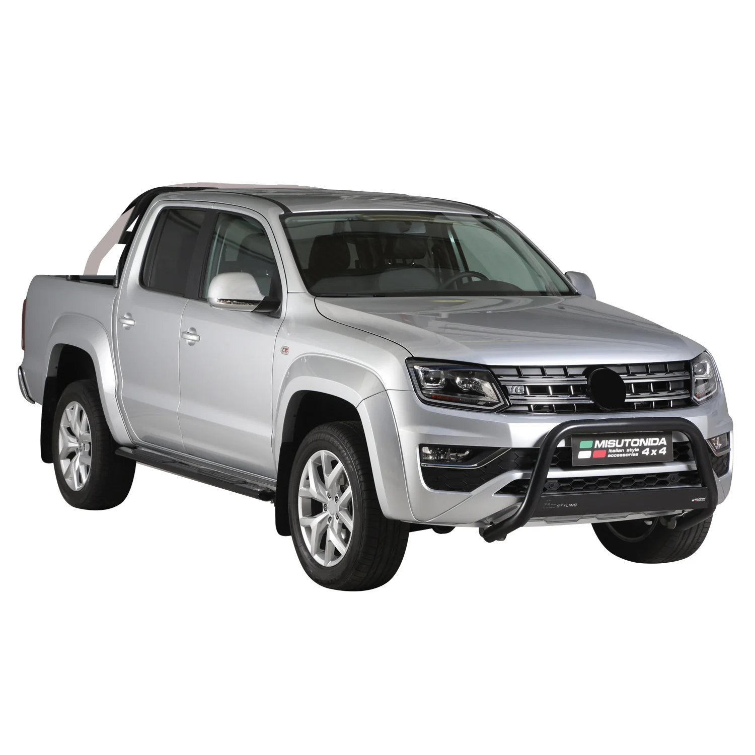 Pare-buffle Avant pour VW Amarok V6 2016-2020 63 mm en Acier Noir