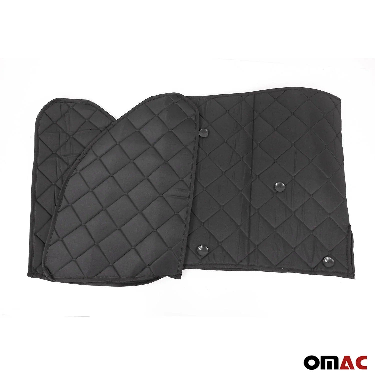 Rideaux pare-soleil d'isolation pour Fiat Doblo 2010-2024 Noir Tissu - Image 6