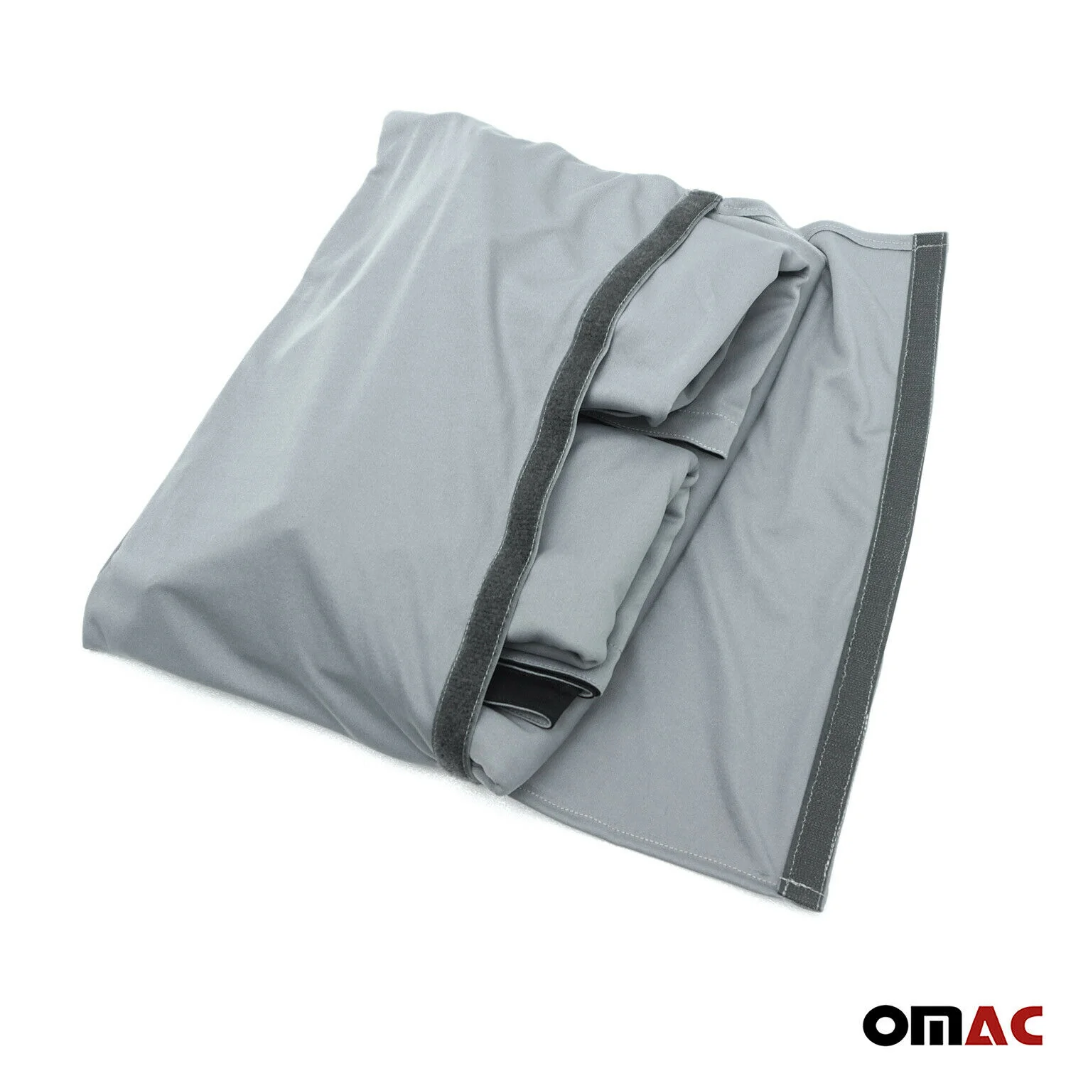 Rideaux pare-soleil magnétique pour Fiat Doblo 2010-2024 Gris-Noir Tissu - Image 7