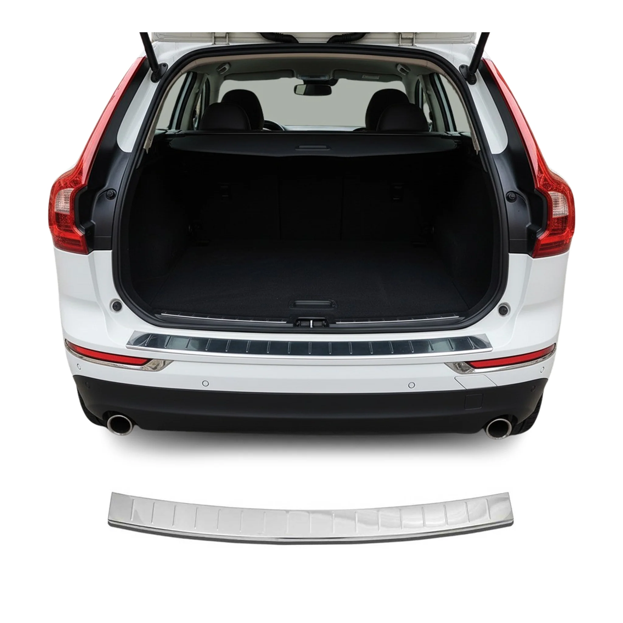 Protection de Pare-Chocs pour Volvo XC60 II 2018-2026 Inox finition polie