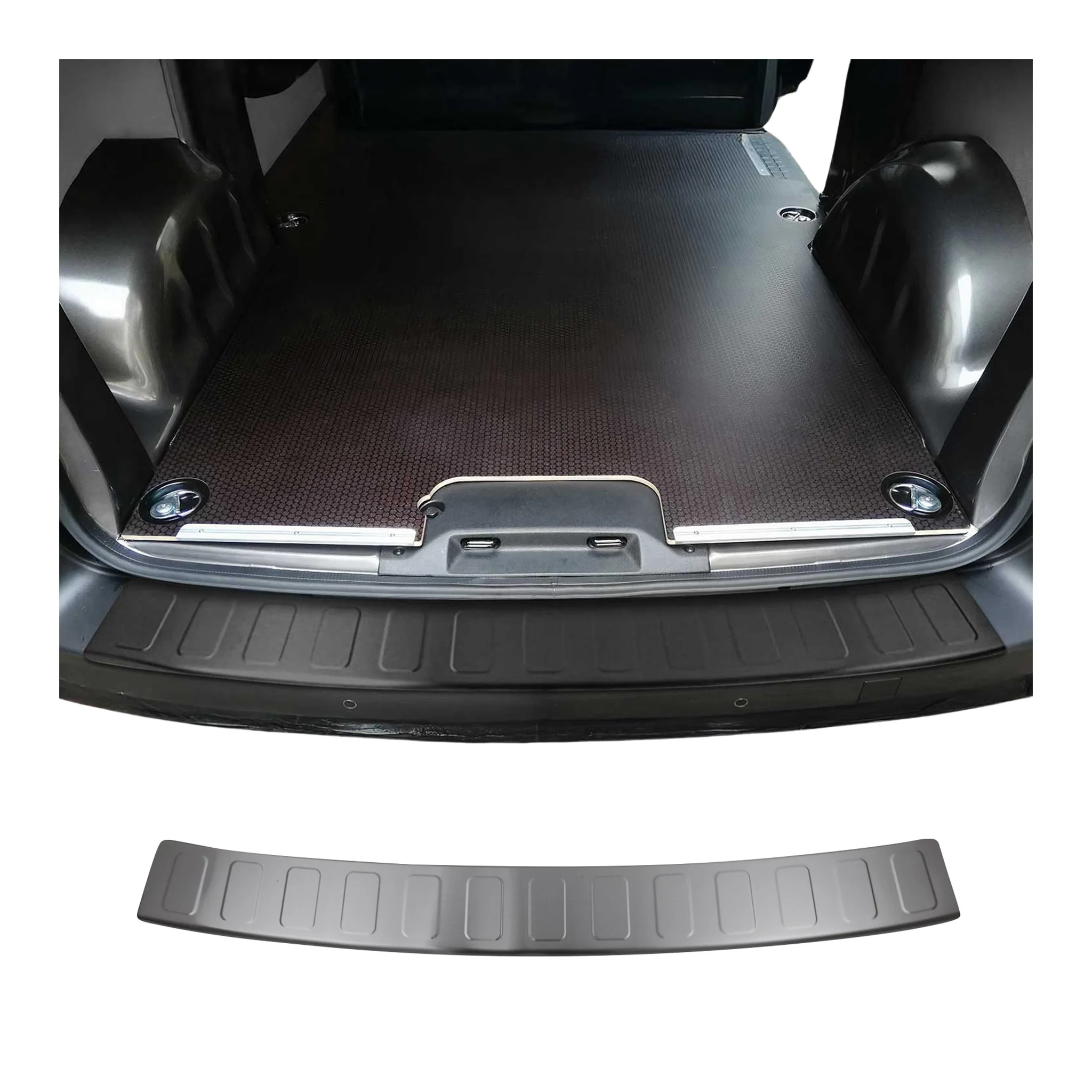 Protection de Pare-Chocs pour Citroen Jumpy 2016-2026 L1 L2 Inox dark chrome