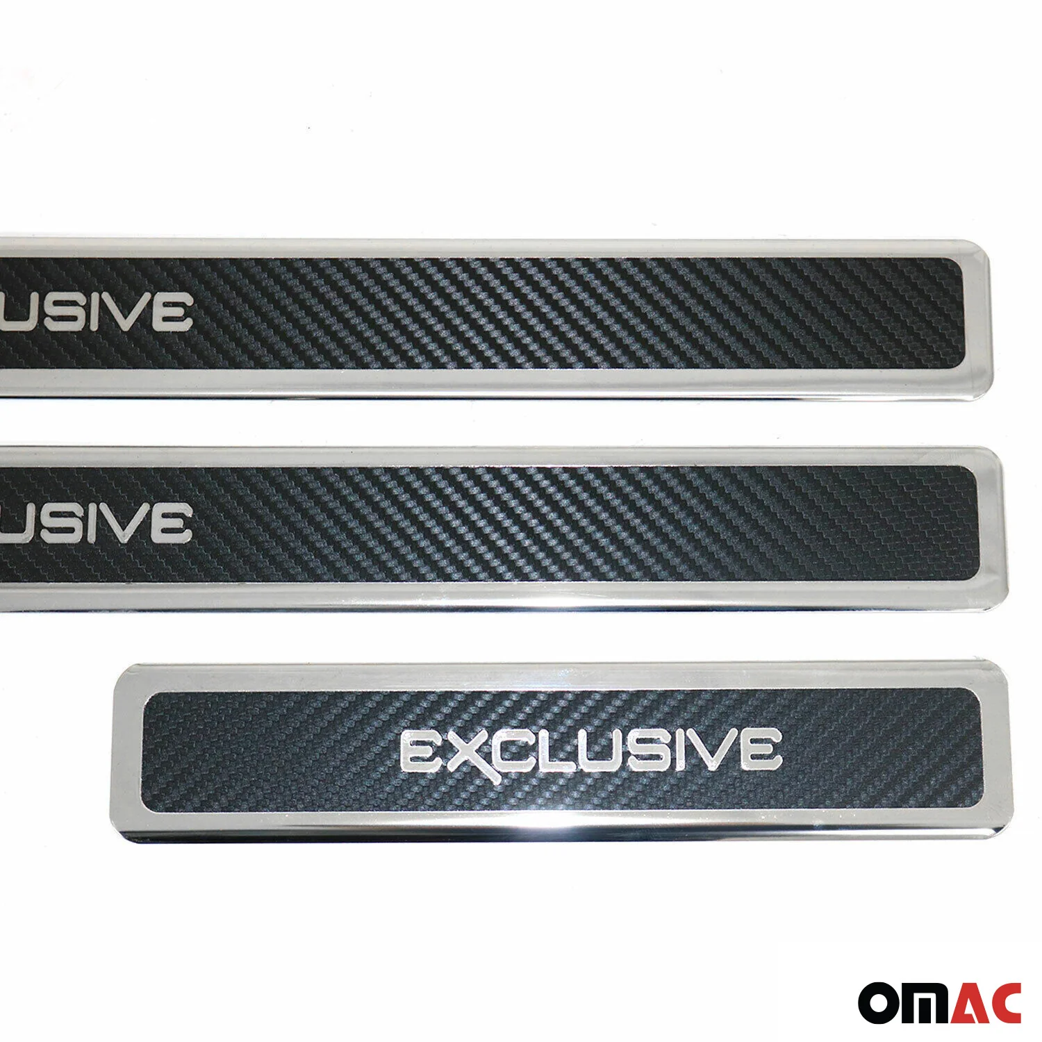 Protection Seuil de Porte Pour Volvo V90 2016-2025 Fibre de Carbone 4Pcs - Image 3