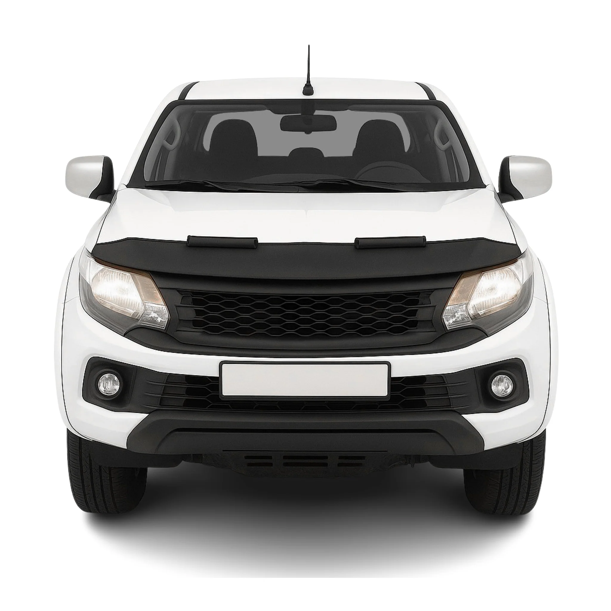 Protège Capot pour Fiat Fullback 2016-2019 Masque de voiture vinyle Noir