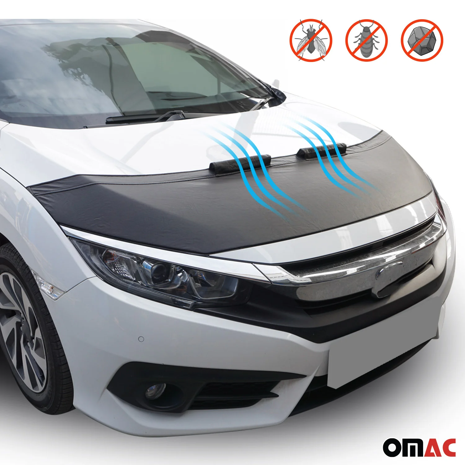Protège Capot pour Peugeot 3008 2010-2016 Masque de voiture vinyle Noir - Image 6