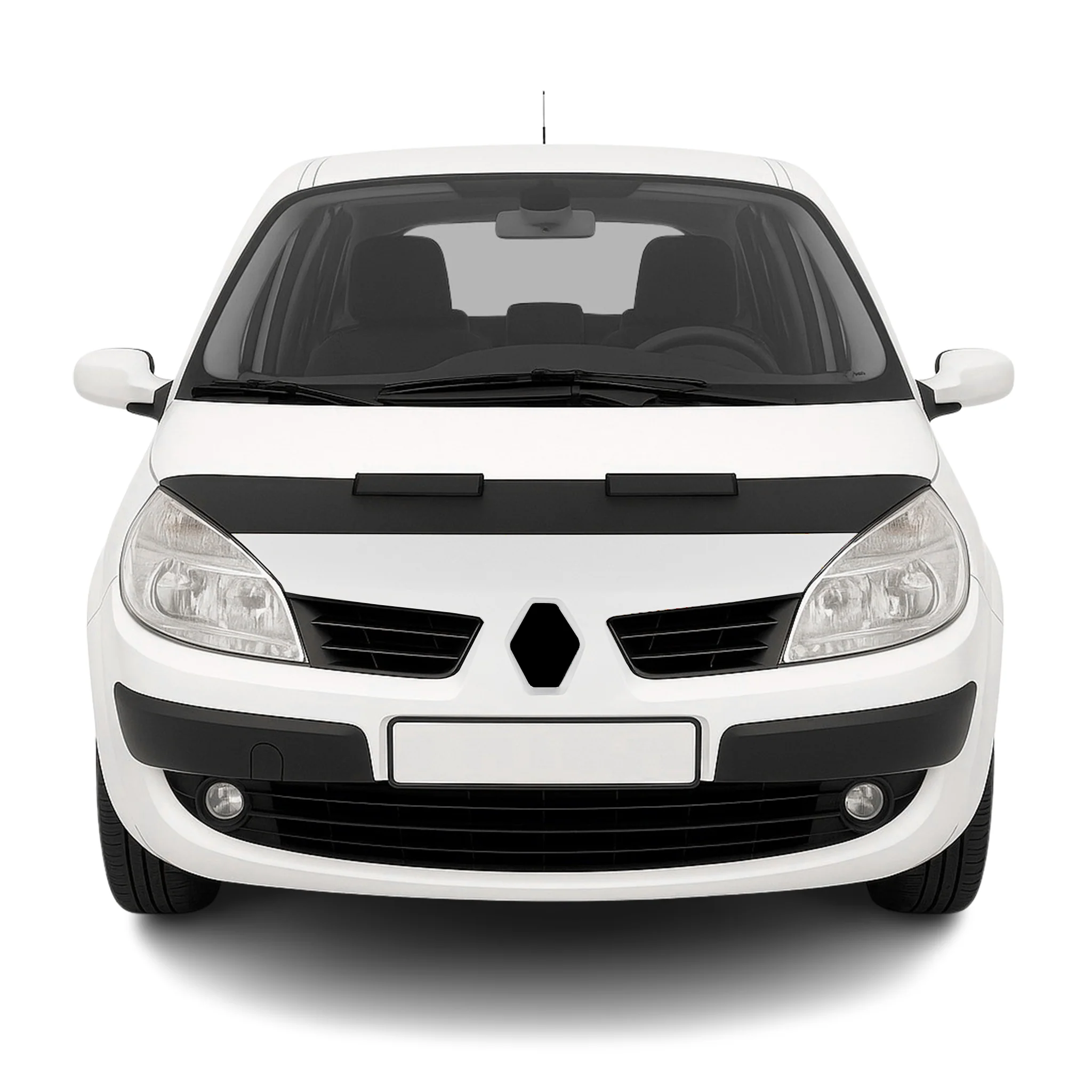 Protège Capot pour Renault Scenic 2003-2009 Masque de voiture vinyle Noir