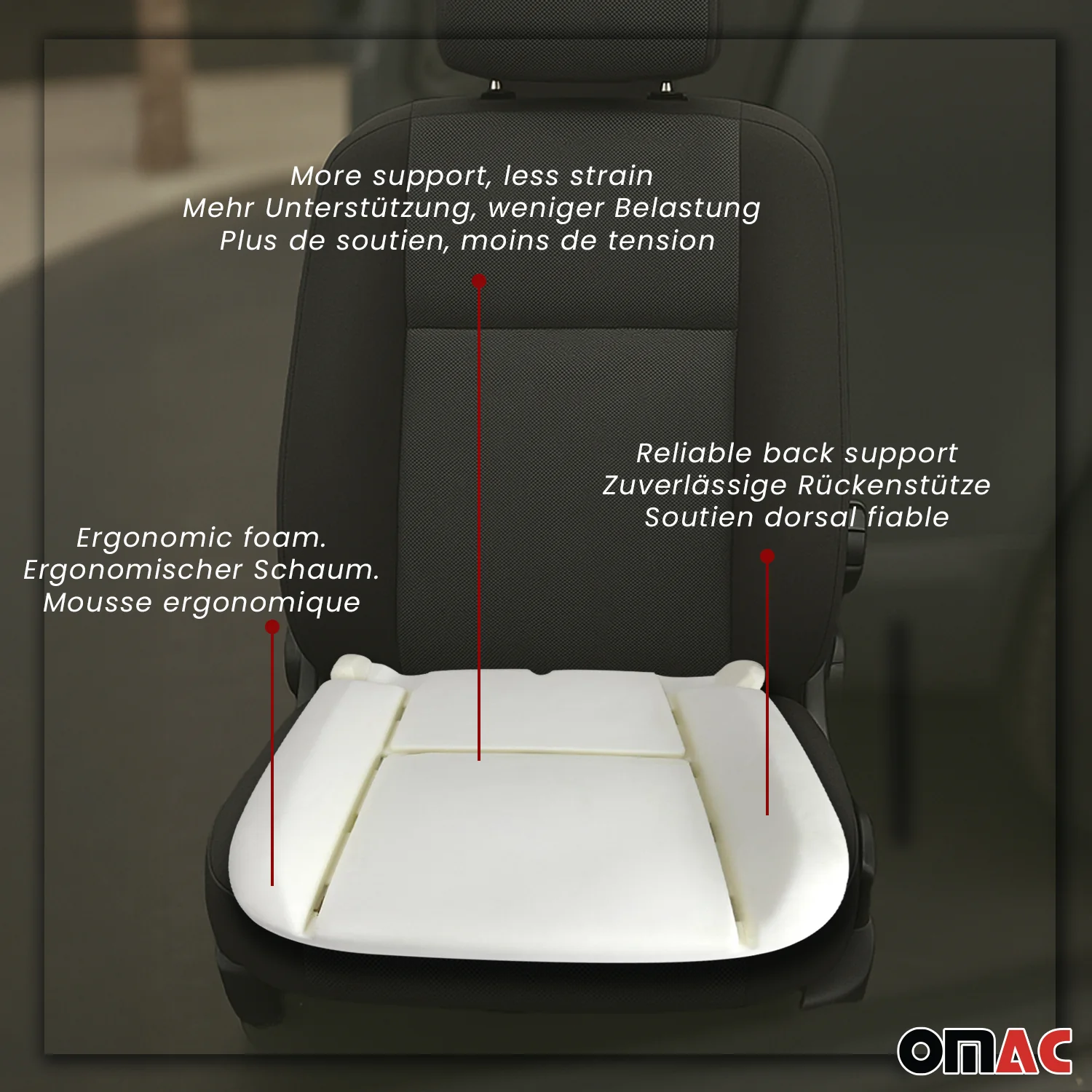 Coussin Mousse d'Assise pour Ford Transit III FL 2006-2013 Remplacement 1pc - Image 5