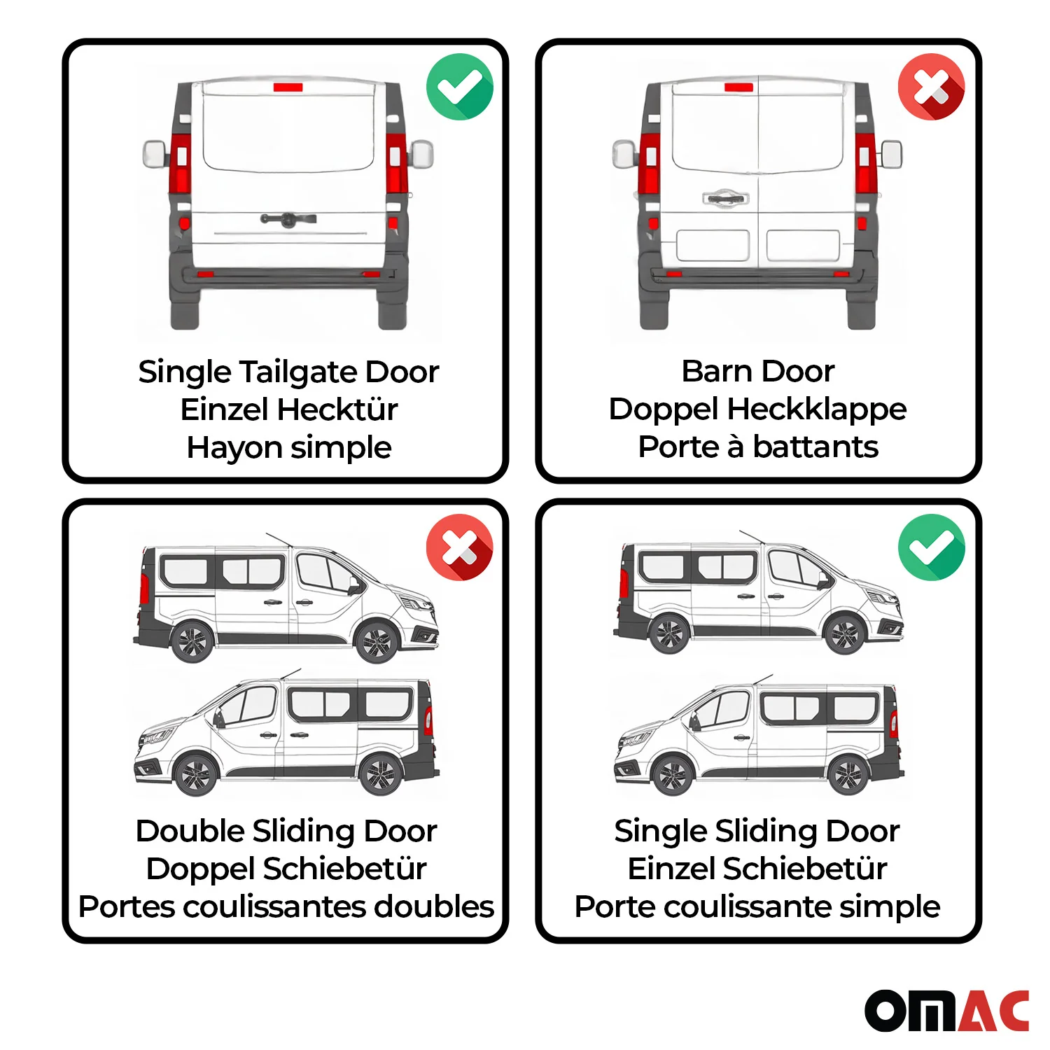Rideaux de fenêtre de porte coulissante pour Mercedes Vito Viano W639 2003-2014 - Image 4