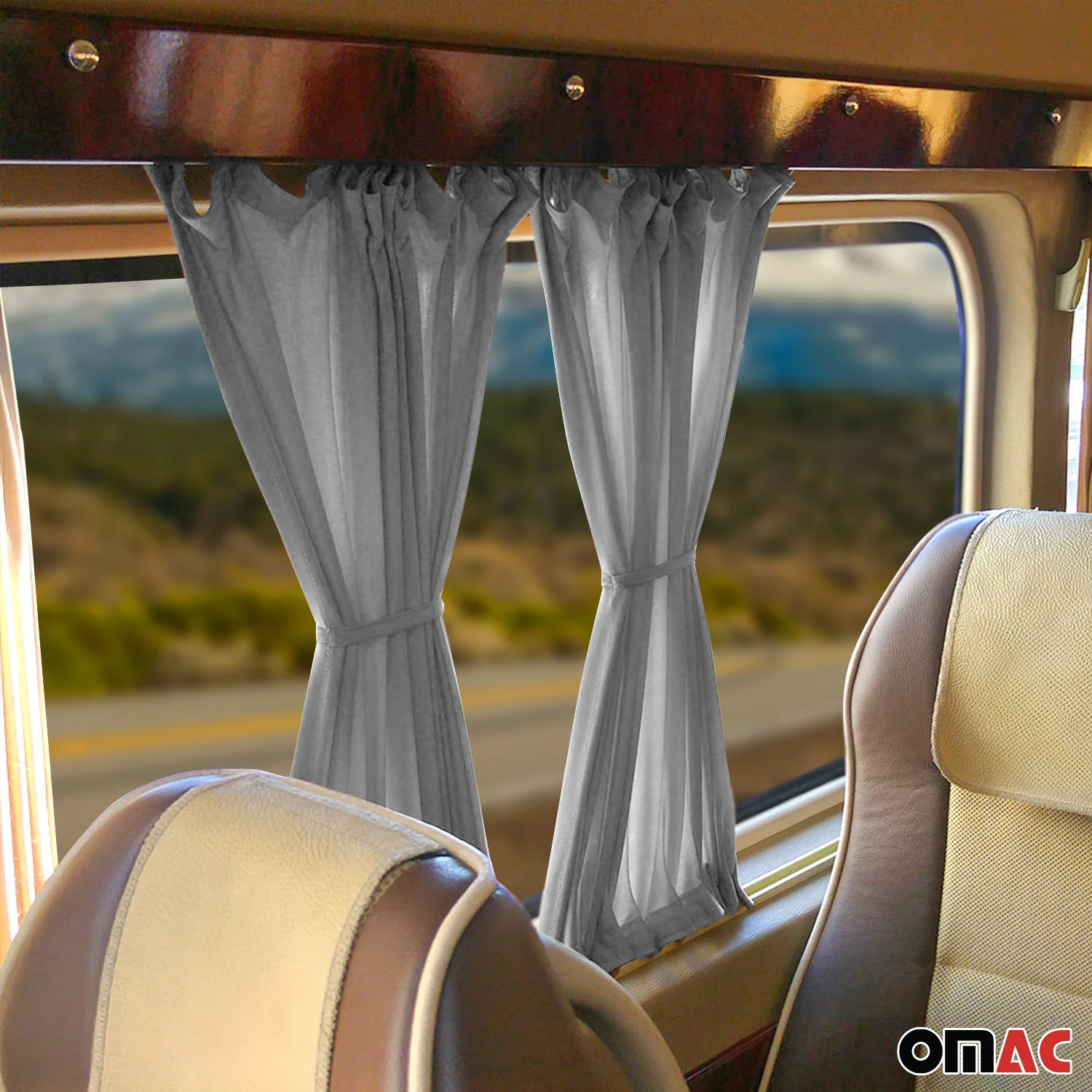 Rideaux de Fenêtre pour VW Transporter T5 T6 Multivan Gris - Image 6