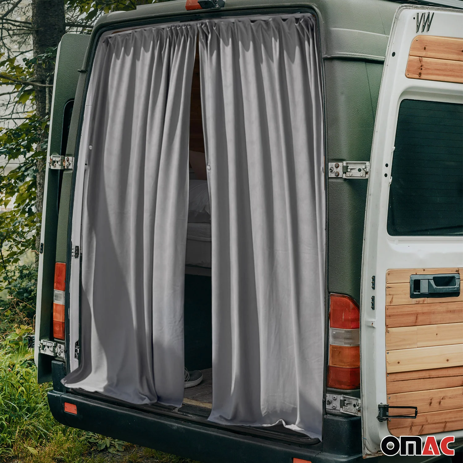 Rideaux De Porte Hayon Pour Dacia Lodgy Protection Solaire Gris - Image 2