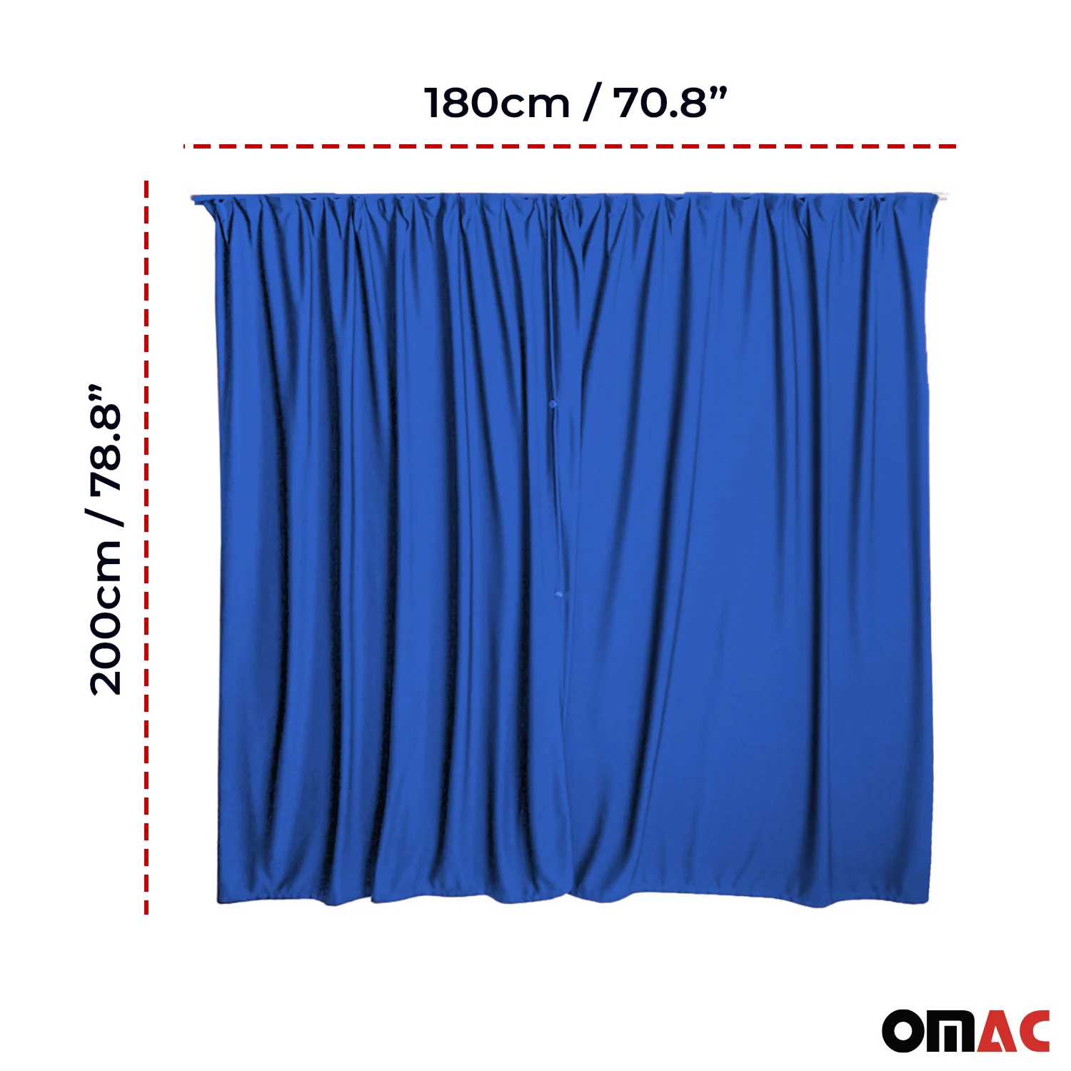 Rideaux De Porte Hayon Pour Hyundai H350 H3 Protection Solaire Bleu foncé - Image 3