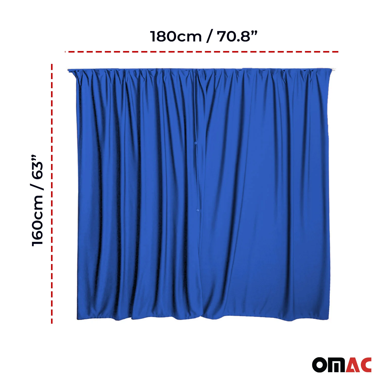 Rideaux De Porte Hayon Pour Renault Trafic Protection Solaire Bleu foncé - Image 3