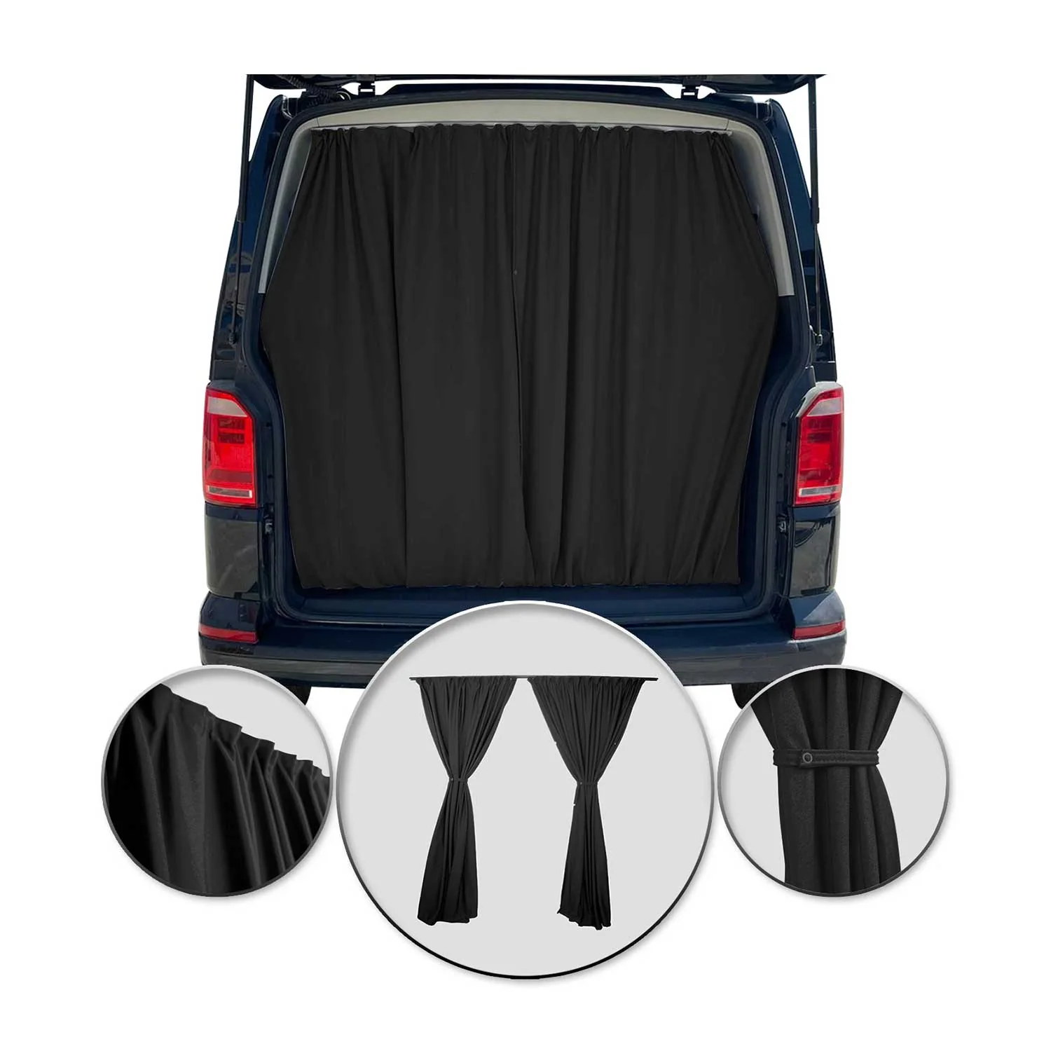 Rideaux De Porte Hayon Pour VW T7 Multivan L1 L2 Protection Solaire Noir