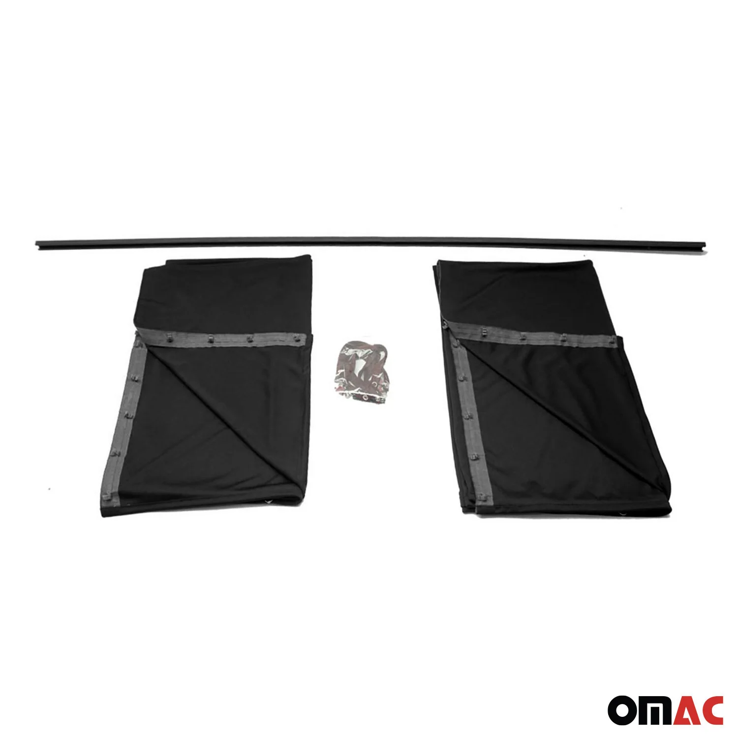 Rideaux De Séparation De Cabine pour MAN TGE H3 Protection Solaire Noir - Image 9