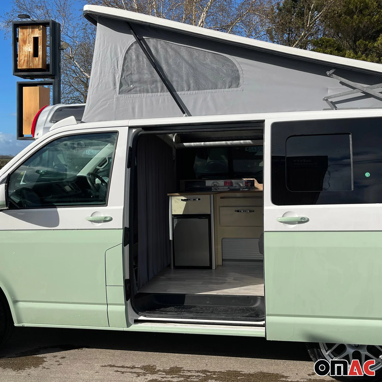 Rideaux De Séparation De Cabine pour Nissan Interstar H3 Protection Solaire Noir - Image 5