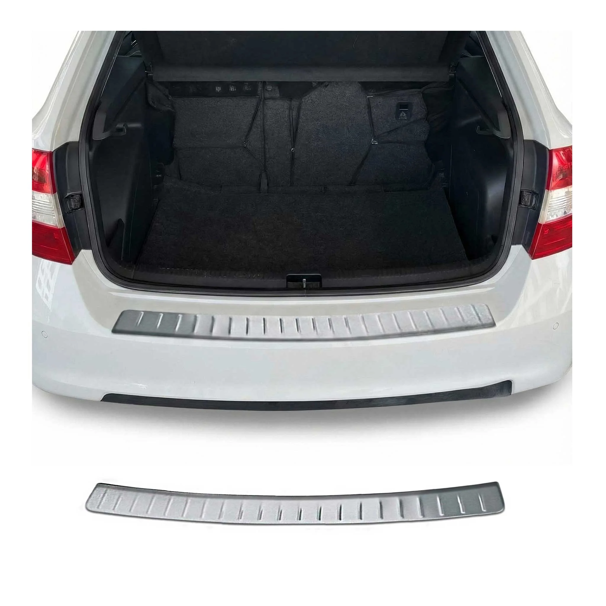 Protection de Pare-Chocs pour Skoda Rapid Berline 2012-2019 Inox brossée