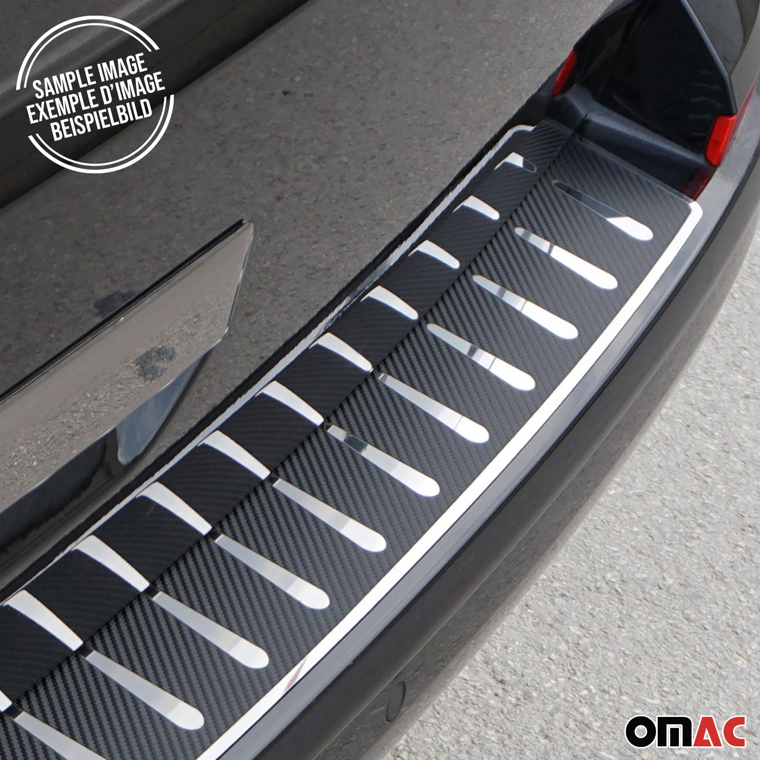 Protection de Pare-Chocs pour Audi A6 C5 Break / Allroad 1997-05 Inox carbone - Image 5