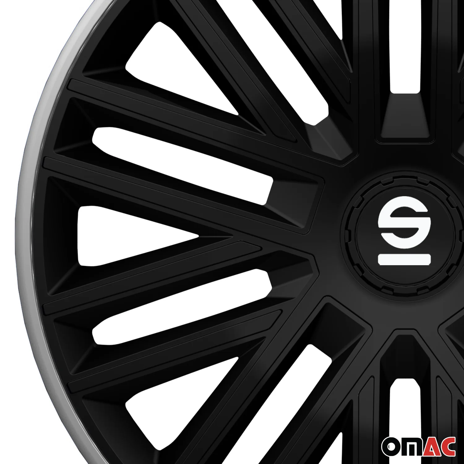 SPARCO Jeu Enjoliveurs de Roues 15 Pouces en ABS Gris 4 piéces - Image 7