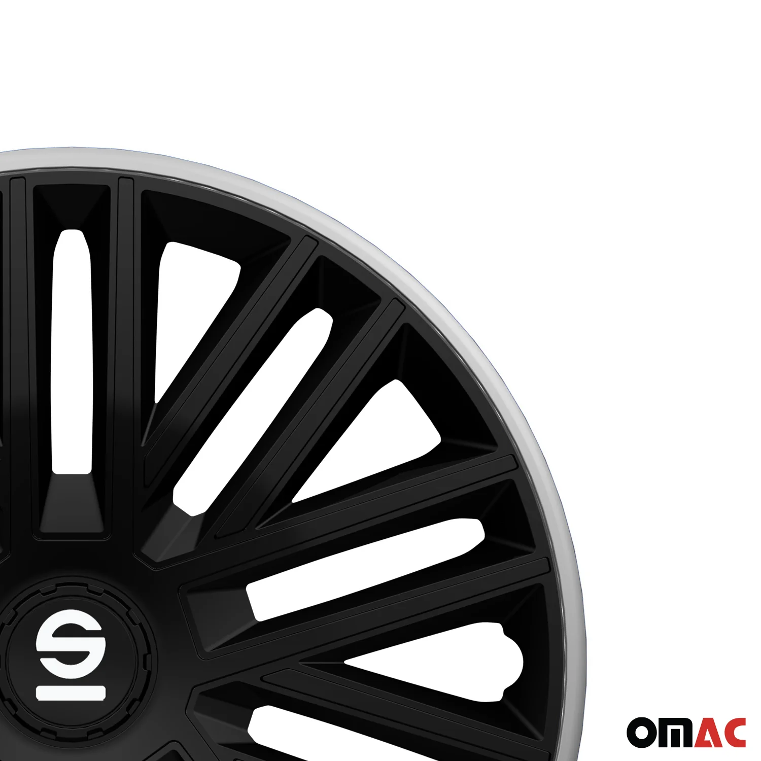 SPARCO Jeu Enjoliveurs de Roues 15 Pouces en ABS Gris 4 piéces - Image 8