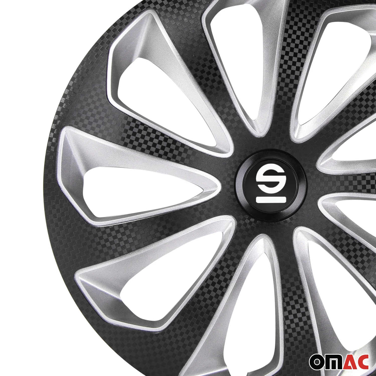 SPARCO Jeu Enjoliveurs de Roues 16 Pouces Noir Carbone - Image 7