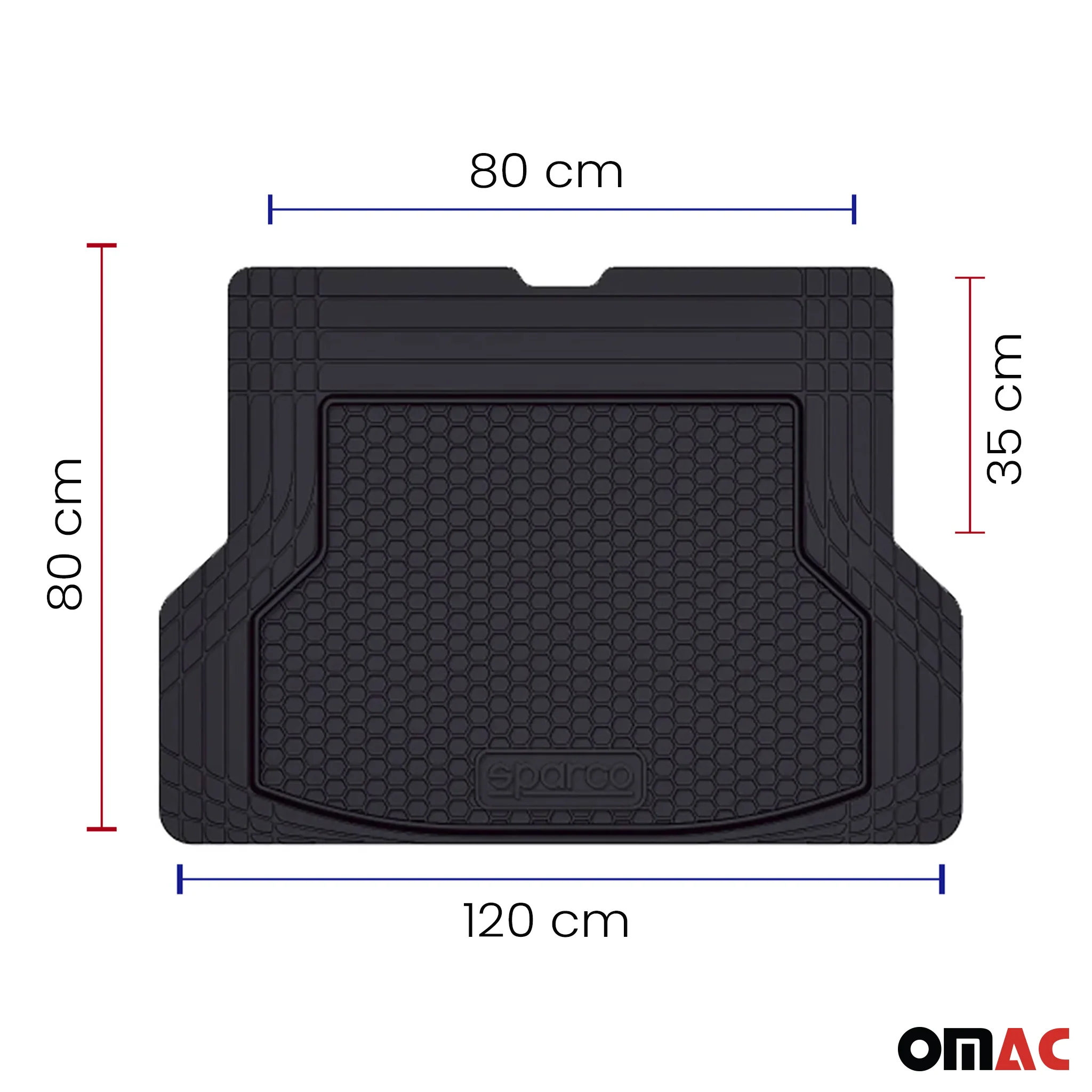 SPARCO tapis de coffre bac de coffre pour Audi universel en caoutchouc ajustable - Image 4