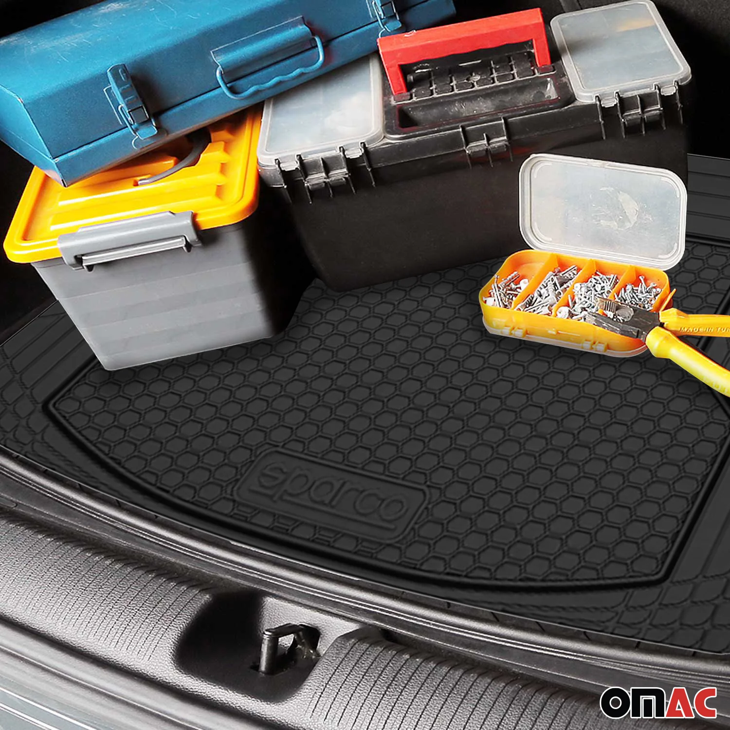 SPARCO tapis de coffre bac de coffre pour Audi universel en caoutchouc ajustable - Image 5