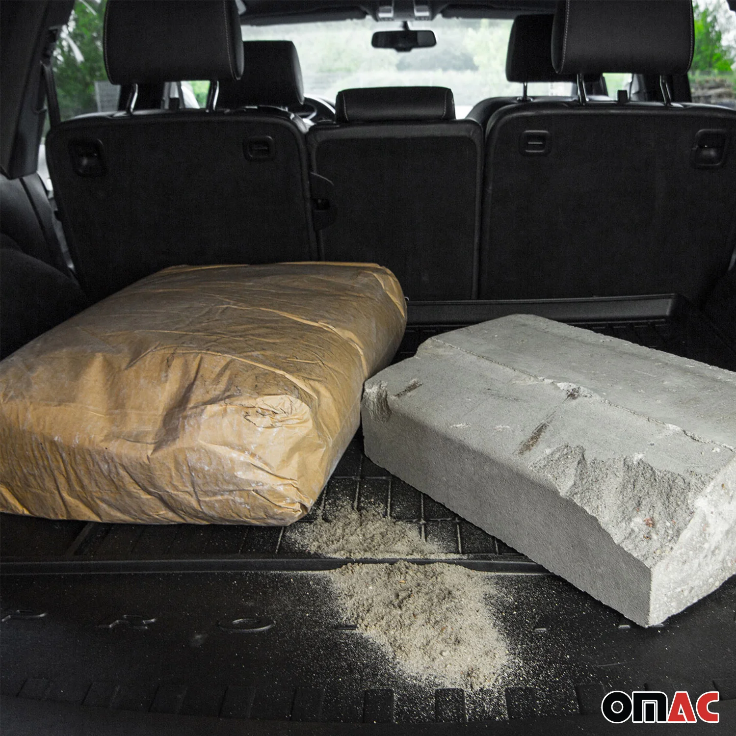 OMAC Tapis de coffre caoutchouc pour Audi A6 Berline C6 2004-2011 Noir Premium - Image 9
