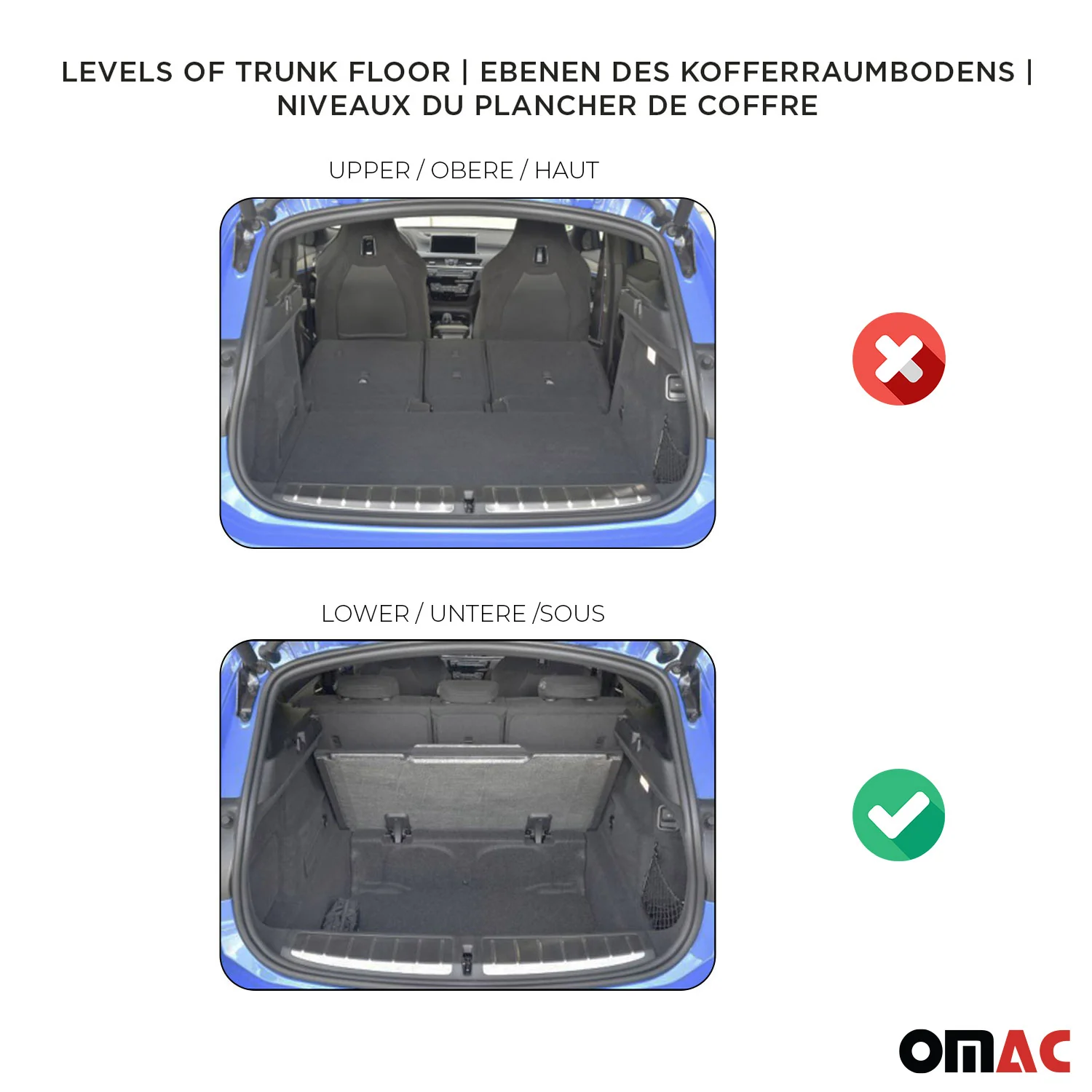 Tapis de Coffre pour Hyundai i20 2014-2020 TPE Noir - Image 3