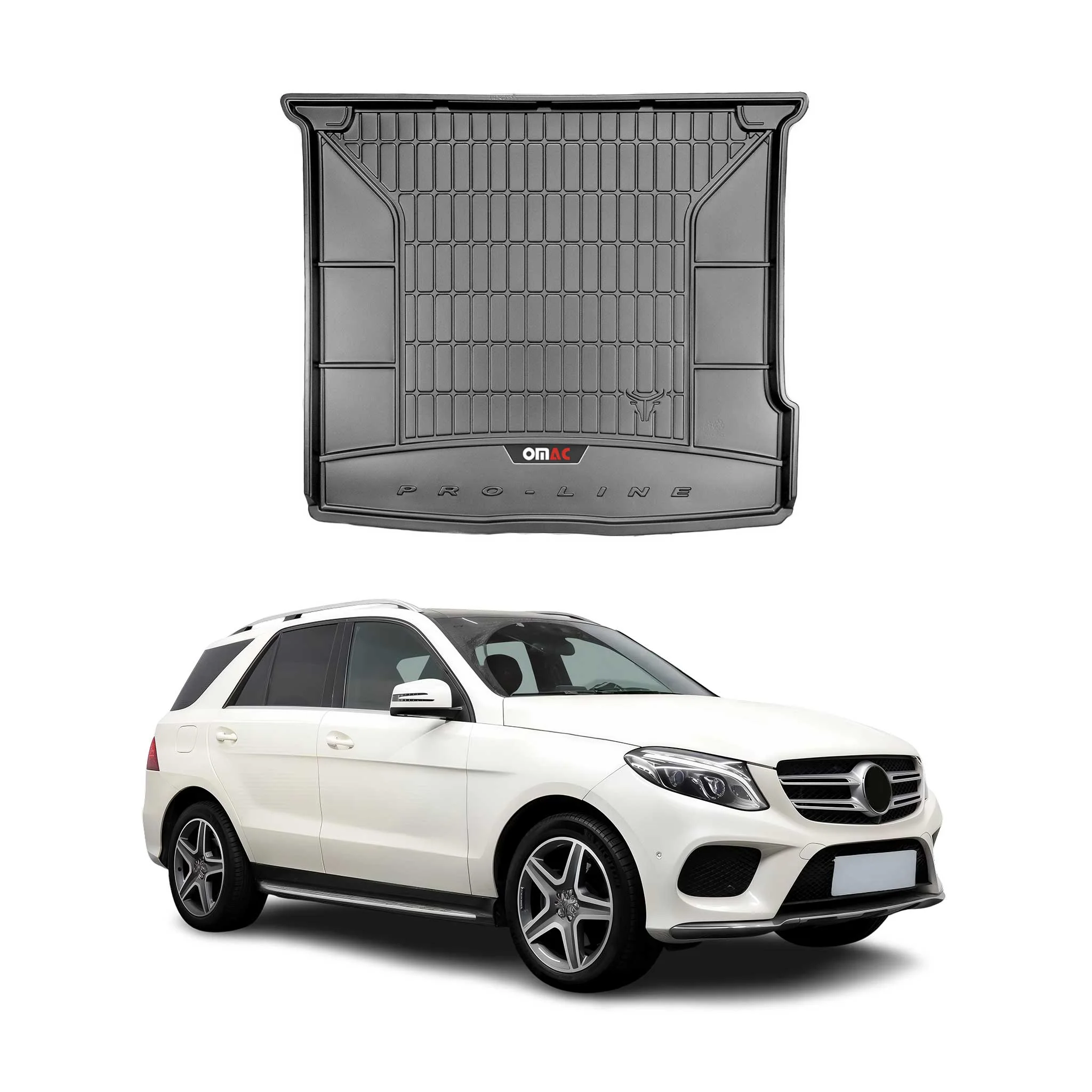 Tapis de Coffre pour Mercedes Classe GLE C292 2015-2022 TPE Noir