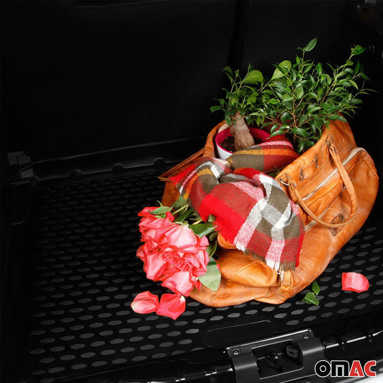 OMAC Tapis de coffre pour Opel Crossland X 2017-2024 sur mesure en caoutchouc - Image 8