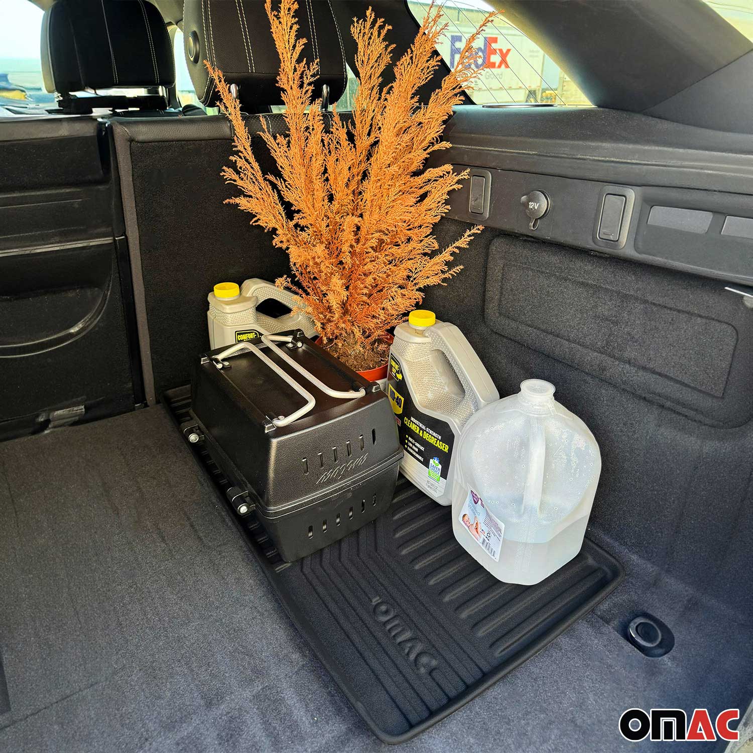 Tapis de coffree polyvalent Tapis en Caoutchouc Organiseur pour voiture 78x38cm - Image 5