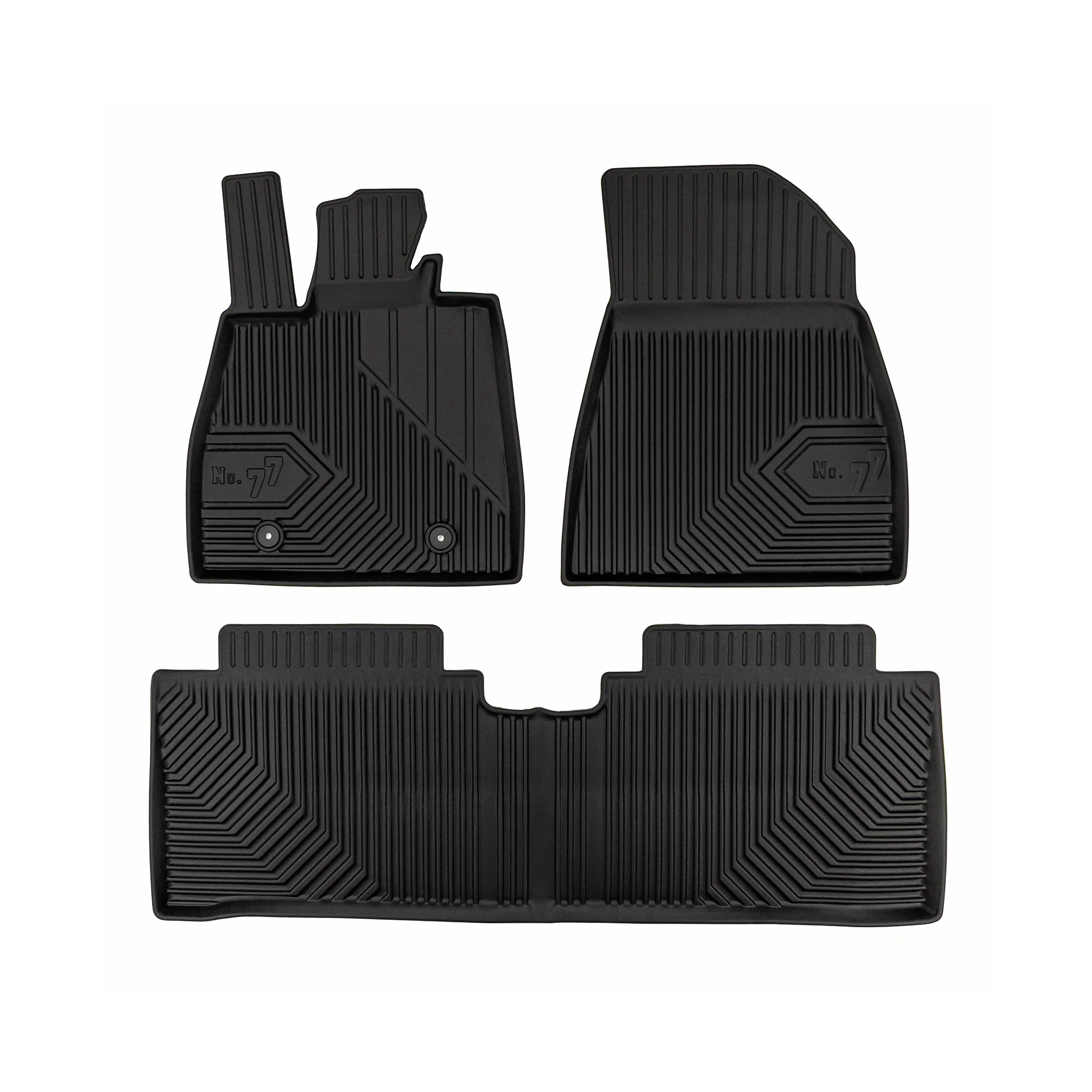 Tapis de Sol de Voiture pour BYD Seal Berline 2023-26 TPE Antidérapant Noir 3Pcs