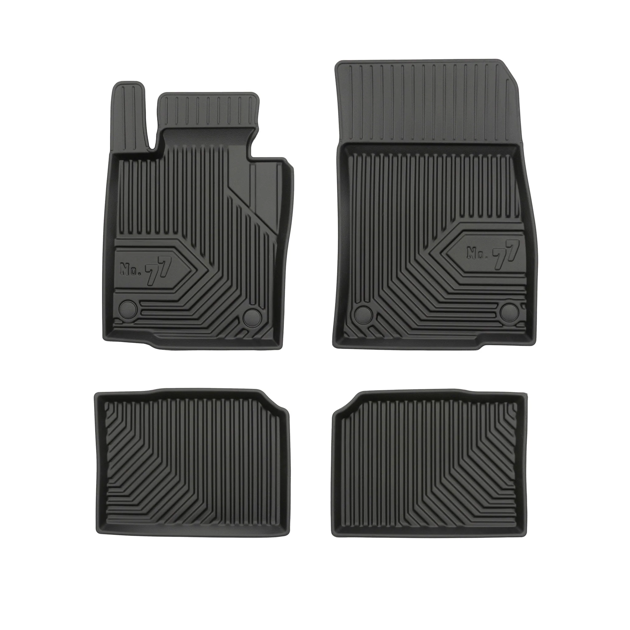 Tapis de Sol de Voiture No.77 pour Mini Countryman I R60 2010-2016 TPE Noir 4Pcs