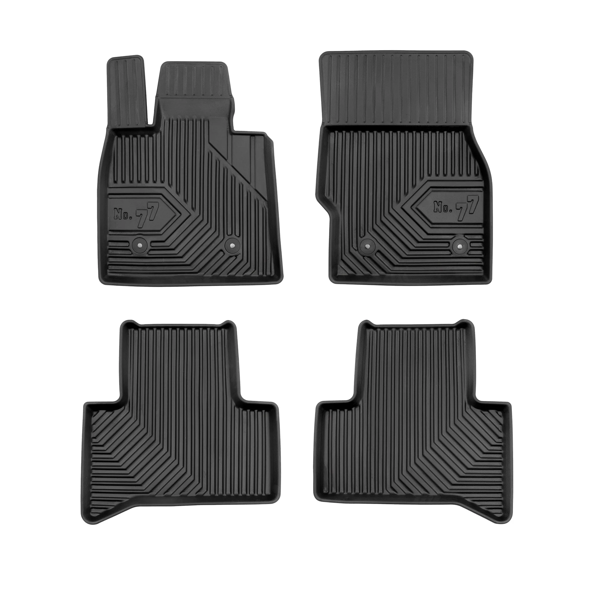 Tapis de Sol de Voiture pour Alfa Romeo Stelvio 2017-2026 TPE Imperméable 4Pcs