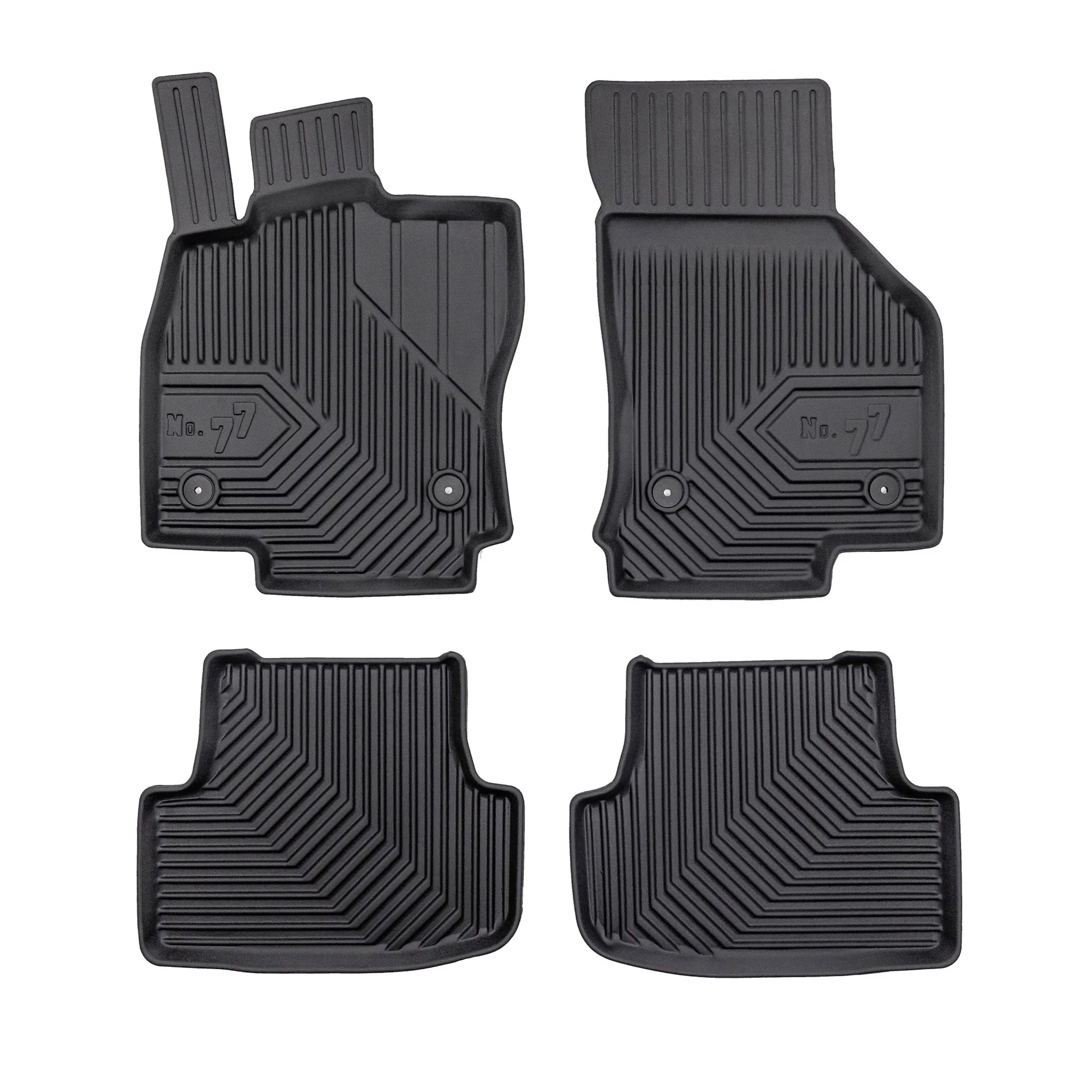 Tapis de Sol de Voiture pour Audi A3 8Y 2020-2026 sauf mild hybrid TPE Noir 4Pcs