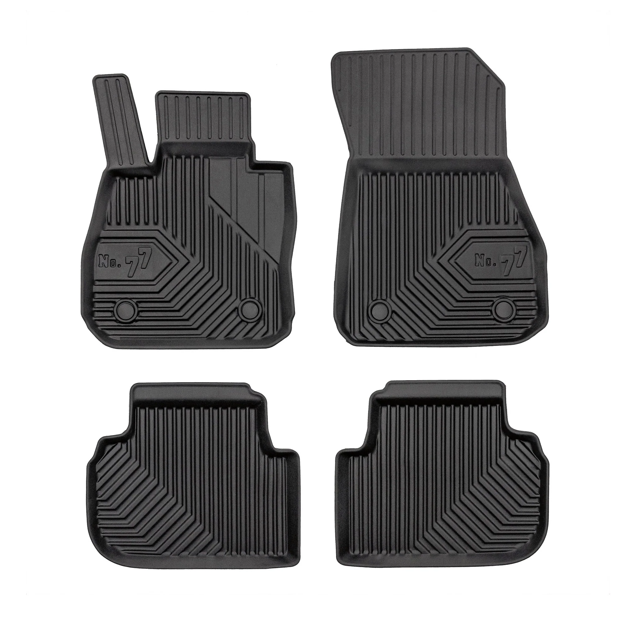 Tapis de Sol de Voiture pour BMW Série 2 Gran Coupé F74 2024-2026 TPE Noir 4Pcs