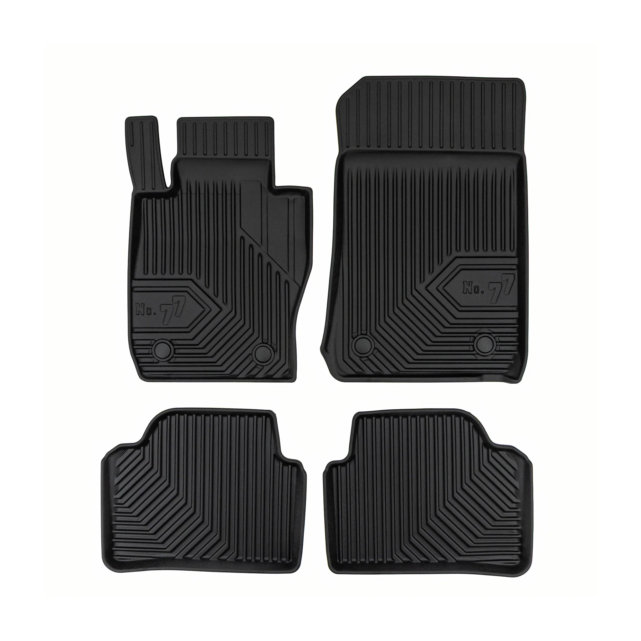 Tapis de Sol de Voiture pour BMW Série 3 E90 E91 2004-2012 xDrive TPE Noir 4Pcs