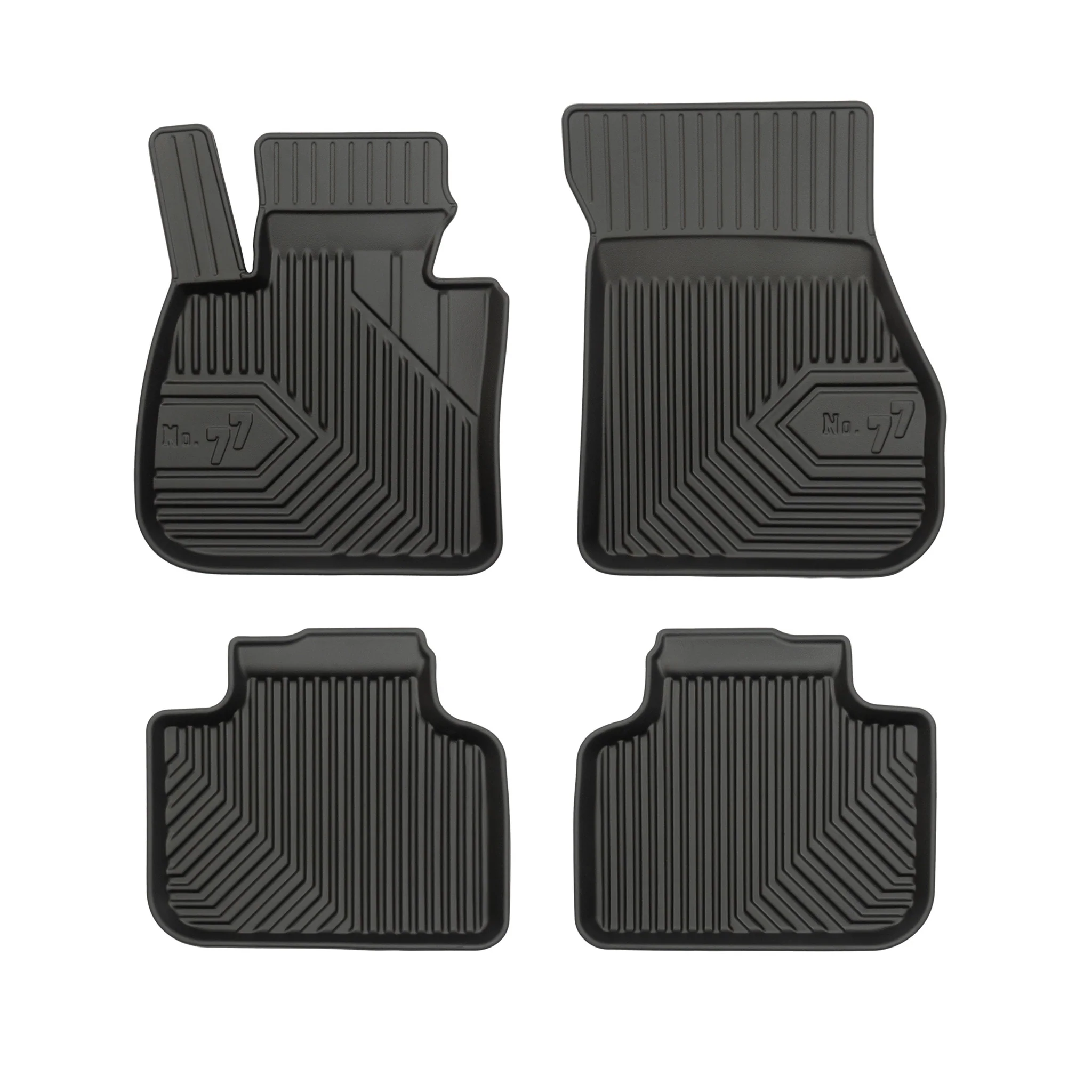 Tapis de Sol de Voiture pour BMW X1 F48 2015-2022 TPE Antidérapant Noir 4Pcs