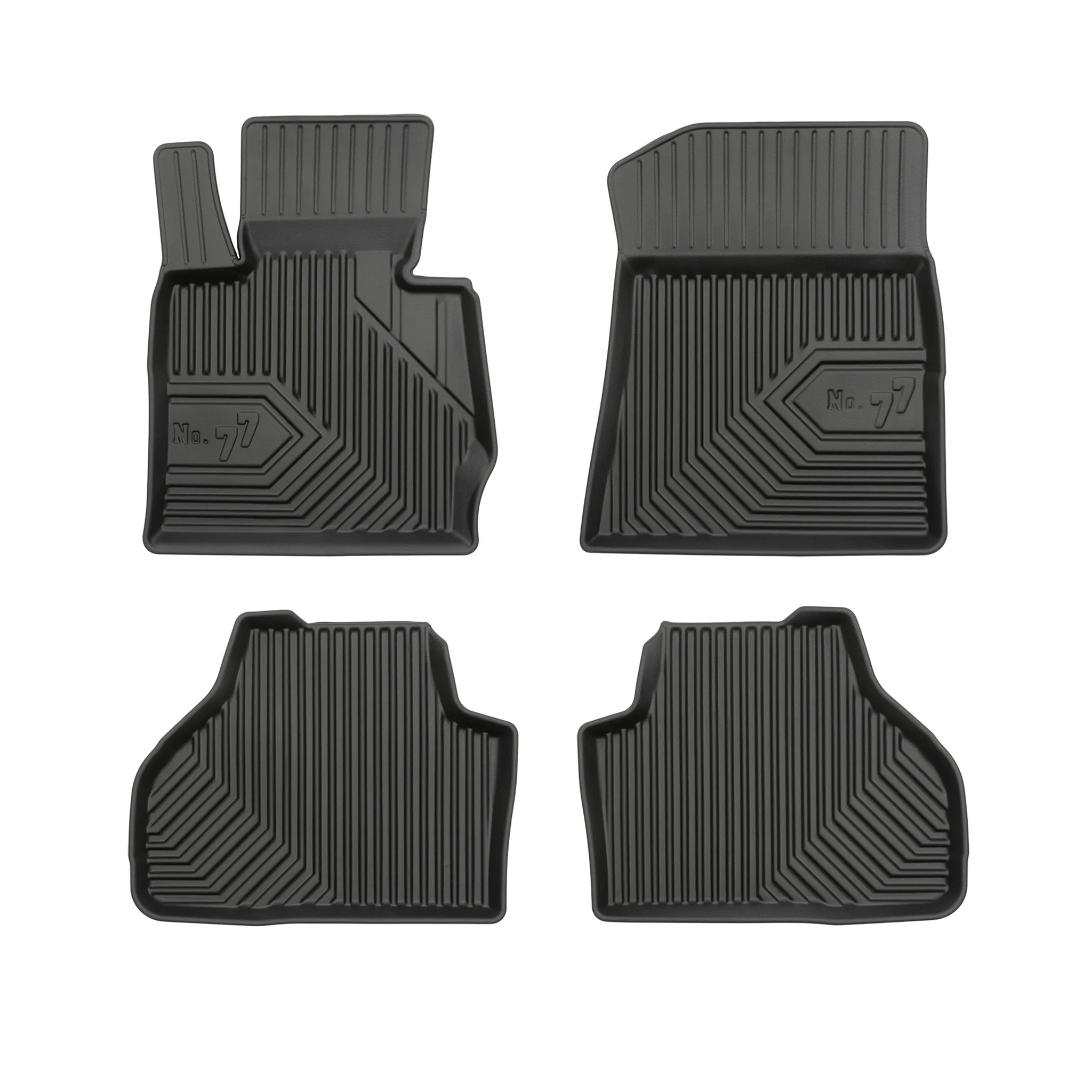 Tapis de Sol de Voiture pour BMW X3 F25 2010-2017 TPE Antidérapant Noir 4Pcs