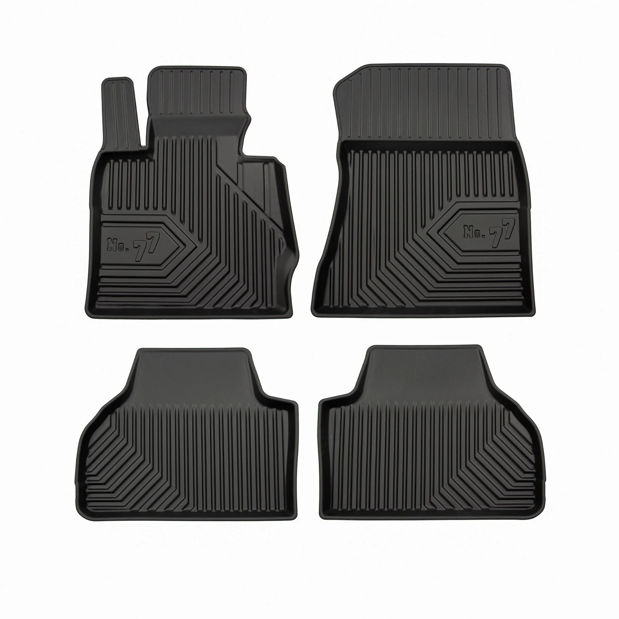 Tapis de Sol de Voiture pour BMW X4 F26 2014-2018 TPE Antidérapant Noir 4Pcs