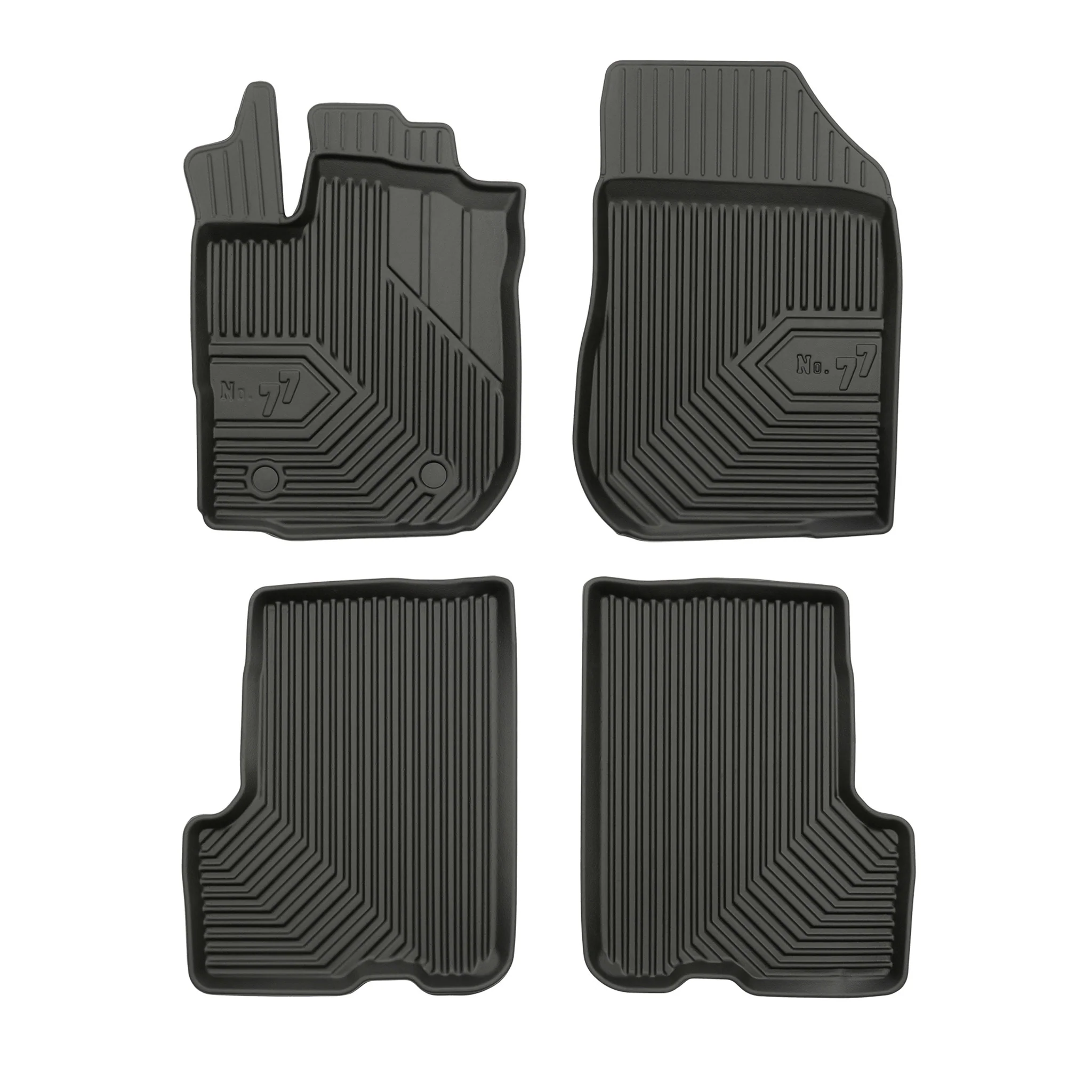 Tapis de Sol de Voiture pour Dacia Logan MCV I 2006-2013 TPE Imperméable 4Pcs